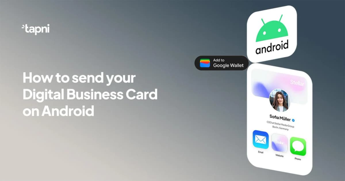 How to send your Digital Business Card on Android